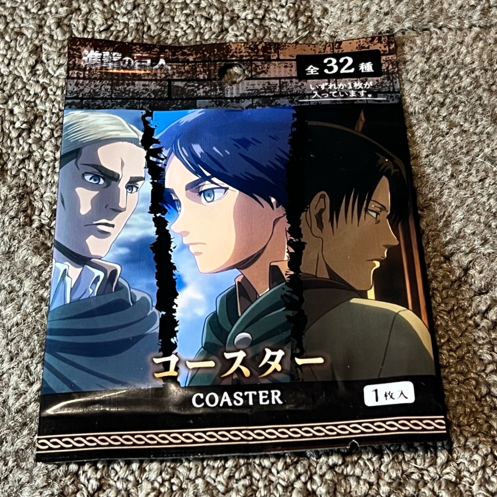 Attack on Titan / Shingeki no Kyojin Cardboard Coaster Blind Pack / Bag Anime
